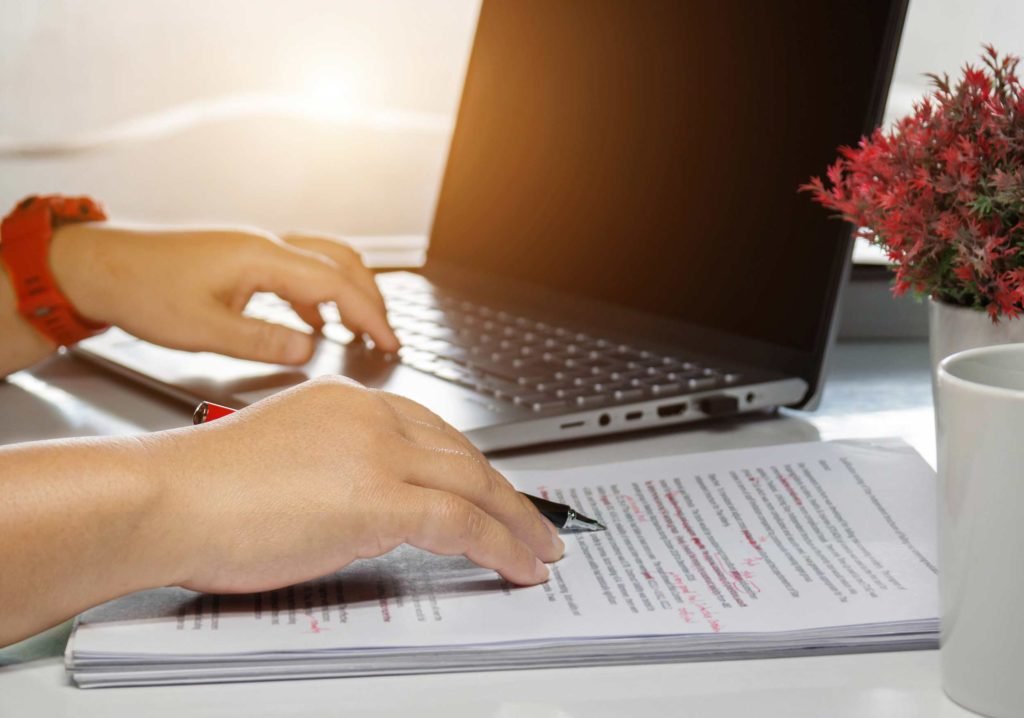 proofreading documents